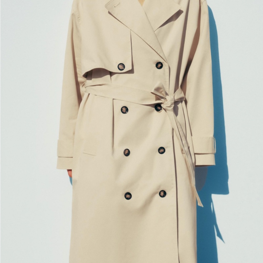 Zara Stylish Tan Trench Coat